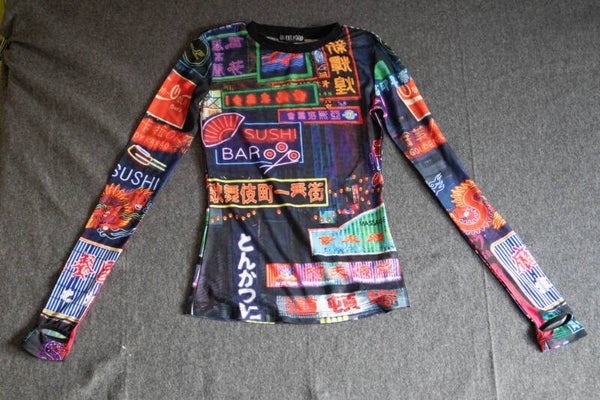 sushi bar shirt lange mouw