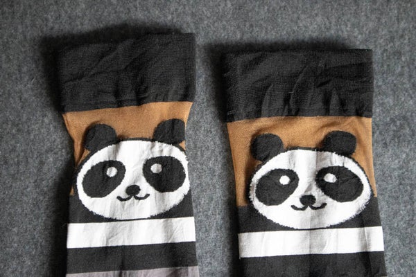 kniekousen pantystof panda