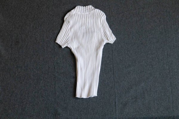 Witte strech top