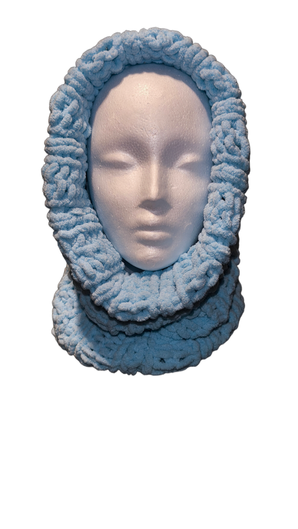 Damen Winter Sturmhauben Stricken Winddicht Mütze Kapuzenschal Balaclava Strickmütze Skull Cap Handgefertigt