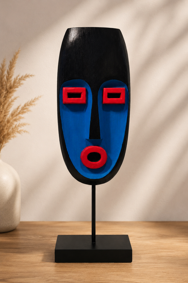Moderne Ethno-Look Holzmaske