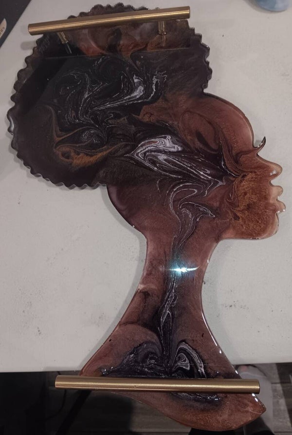 Ponytail Afro Queen Tray