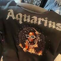 Aquarius off the shoulder sweatshirt