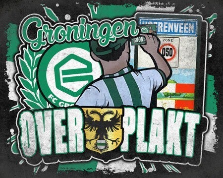 Groningen overplakt