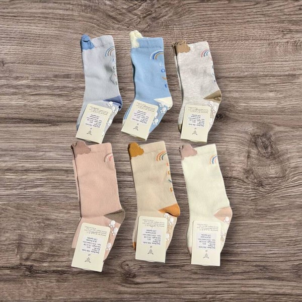 Child Socks 6 Pack 1/2Years C0039