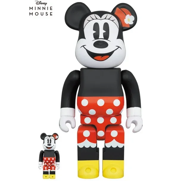 400% & 100% Bearbrick-set - Minnie Mouse (Walt Disney)