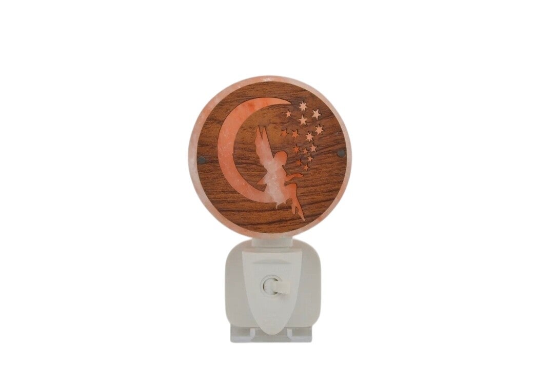 Salt Nightlight "Angel with Stars"