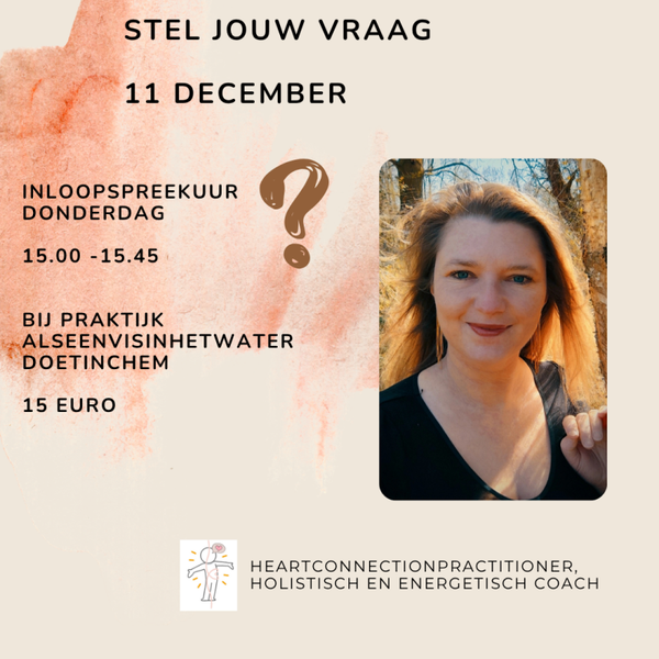 Stel je vraag- 11 december 15.00 - 15.45