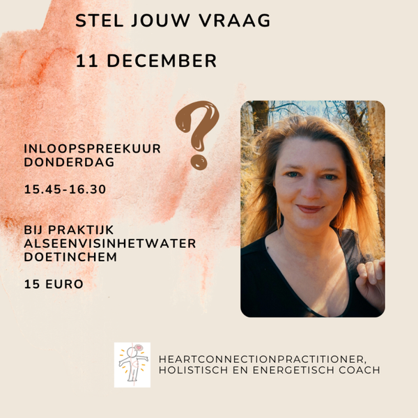 Stel je vraag- 11 december 15.45 - 16.30