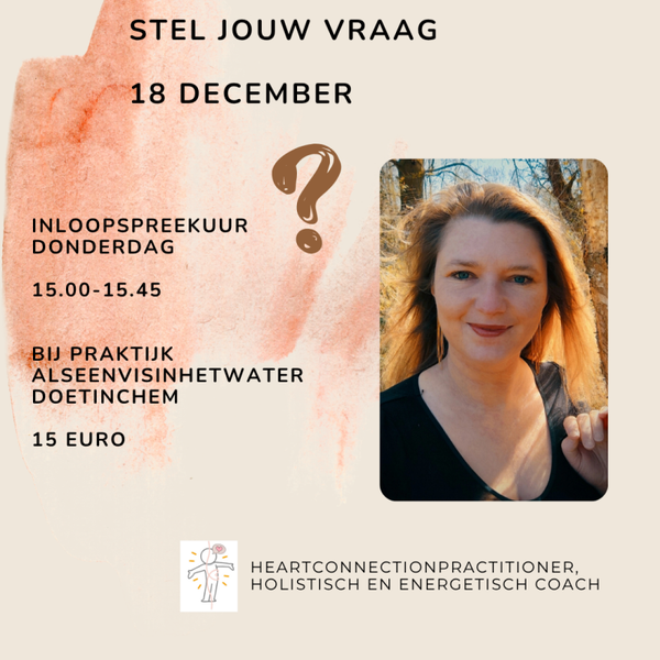Stel je vraag- 18 december 15.00 - 15.45