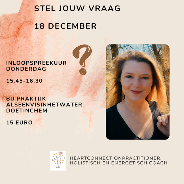 Stel je vraag- 18 december 15.45 - 16.30