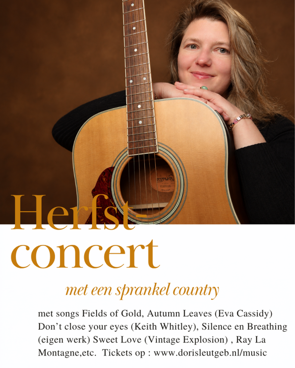 HERFSTCONCERT met sprankels country 8 november 19.00