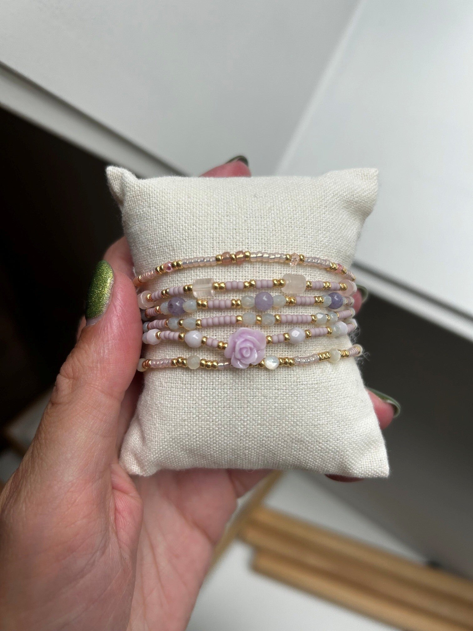 Armbandjes handgemaakt - lichtpaars01