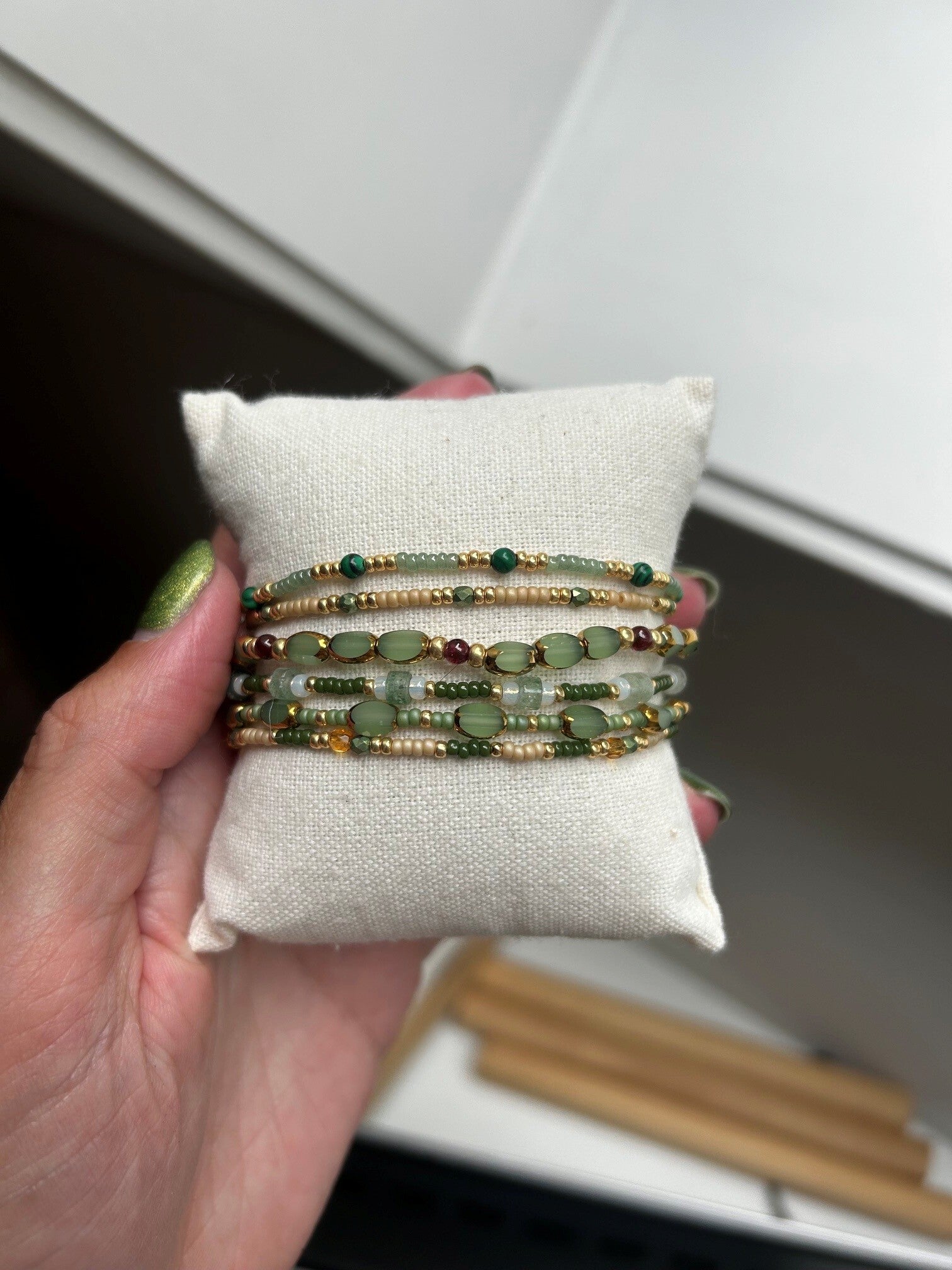 Armbandjes handgemaakt - groen02