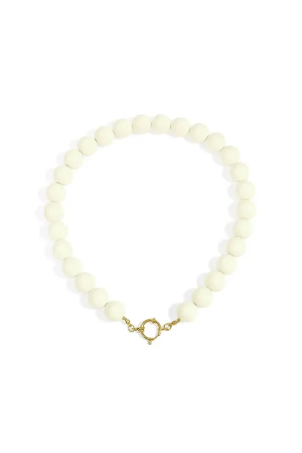 Kralenketting creme