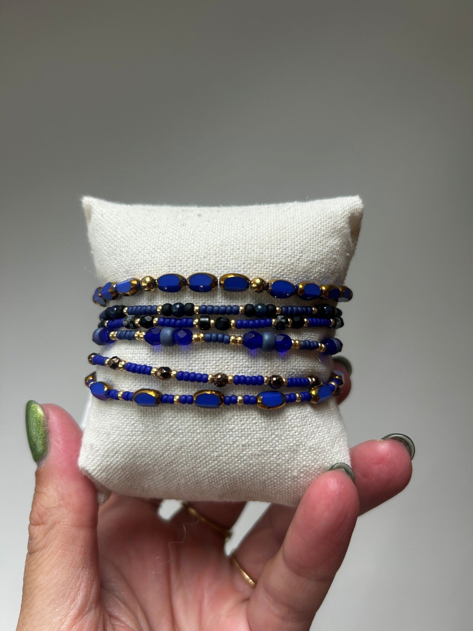 Armbandjes handgemaakt - blauw03