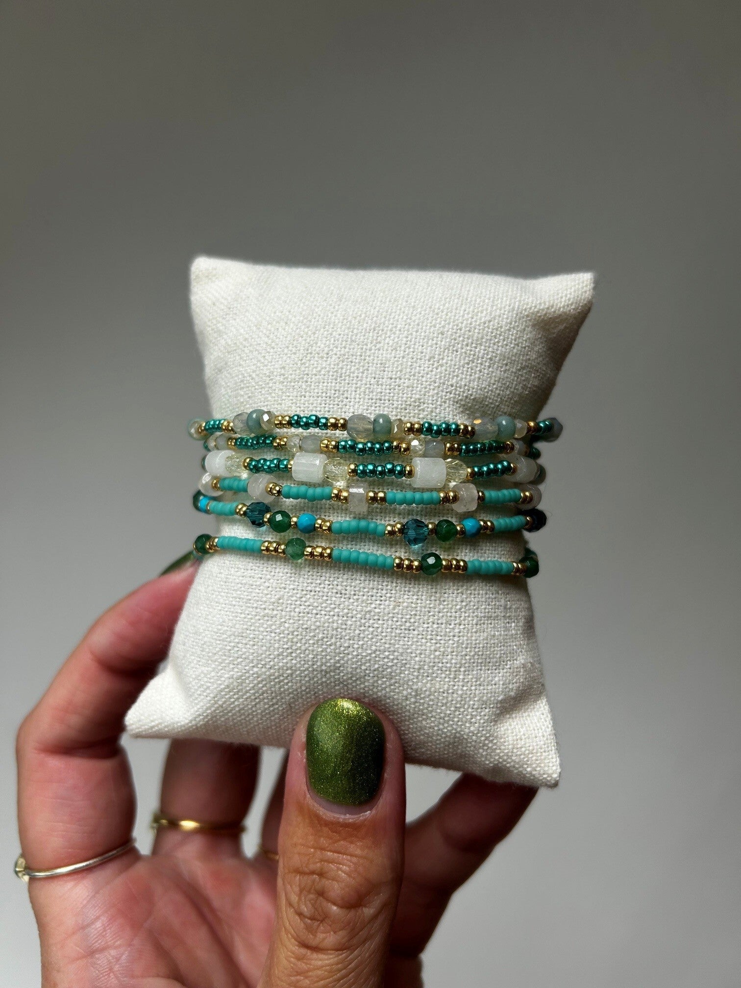 Armbandjes handgemaakt - blauw04