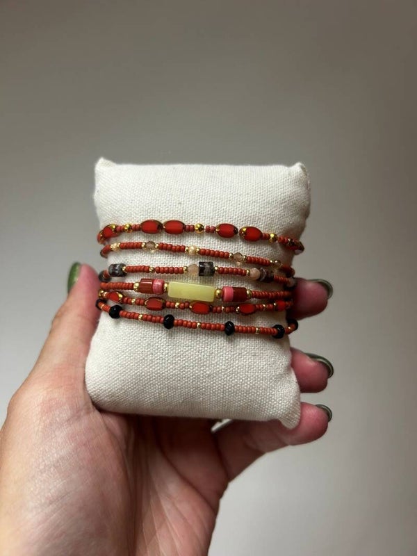 Armbandjes handgemaakt - terra