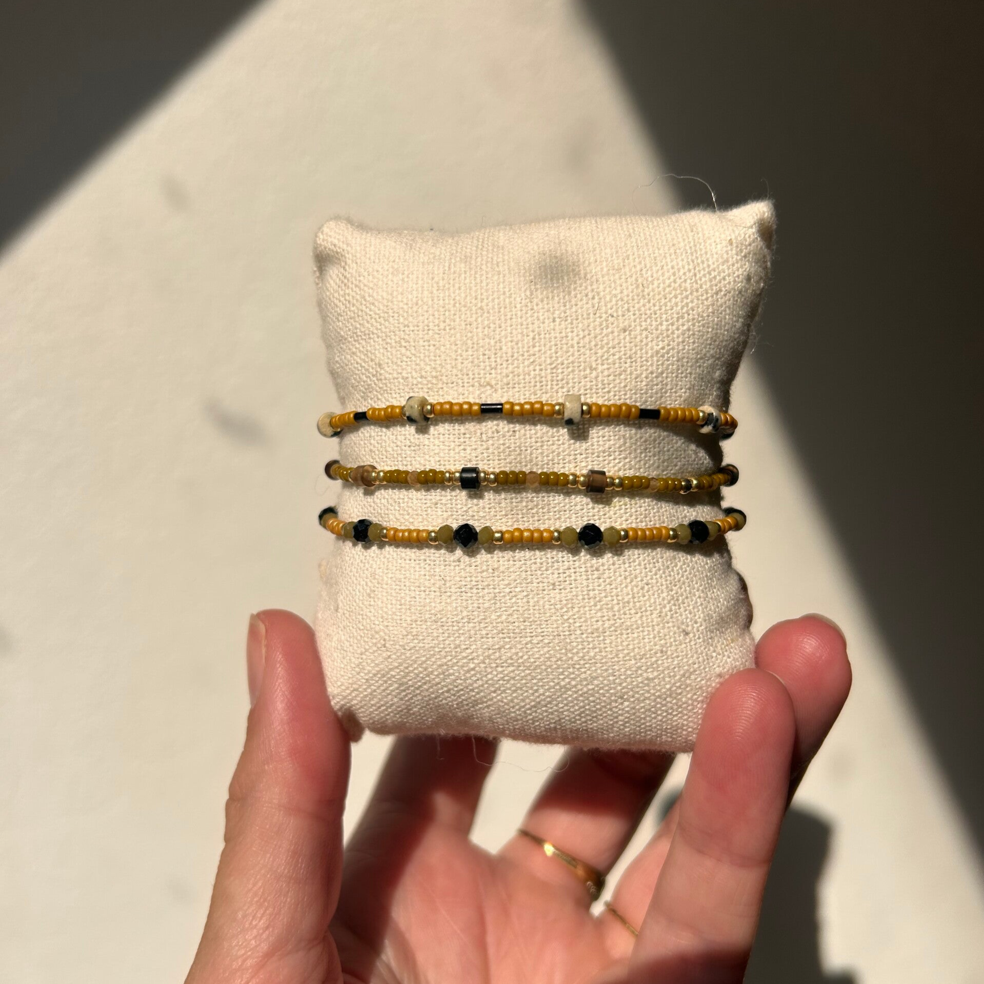 Armbandjes 23 | Pistache gold