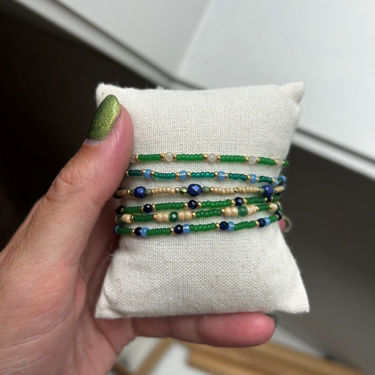 Armbandjes handgemaakt - groen03