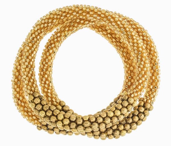 Rollies Roll-on armbandje | Statement gold