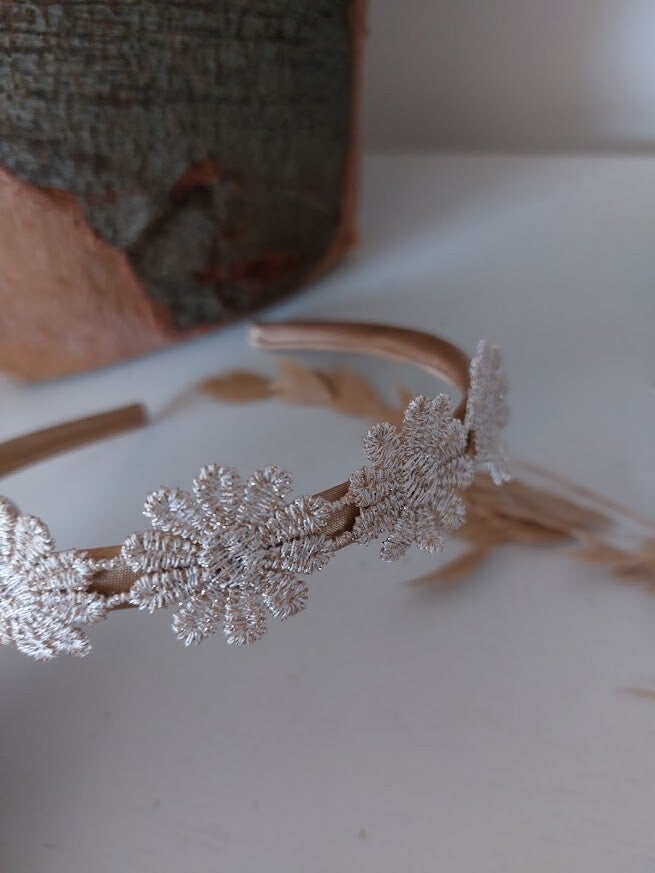 Diadeem Flower Gold