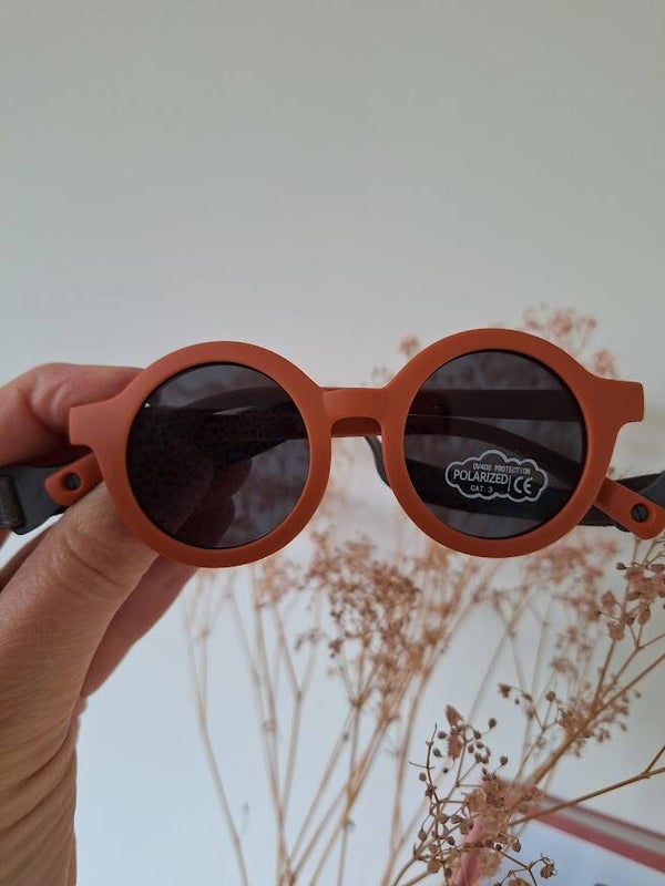 Baby/dreumes Zonnebril - oranje