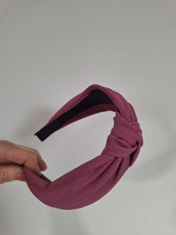 Knoophaarband burgundy