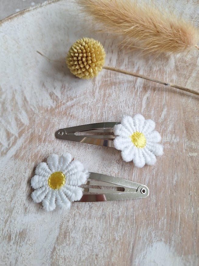Klikklak Daisy - wit/geel