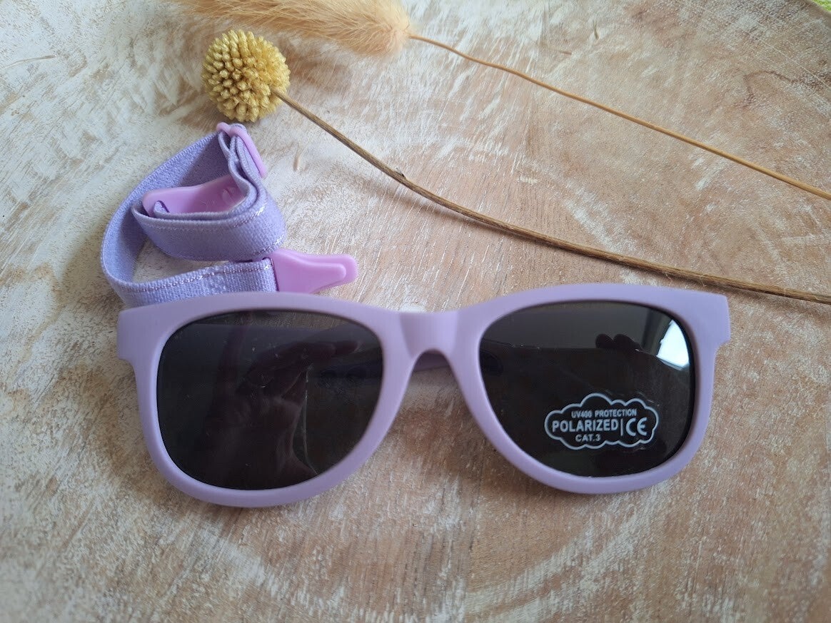 Baby/dreumes zonnebril - lila