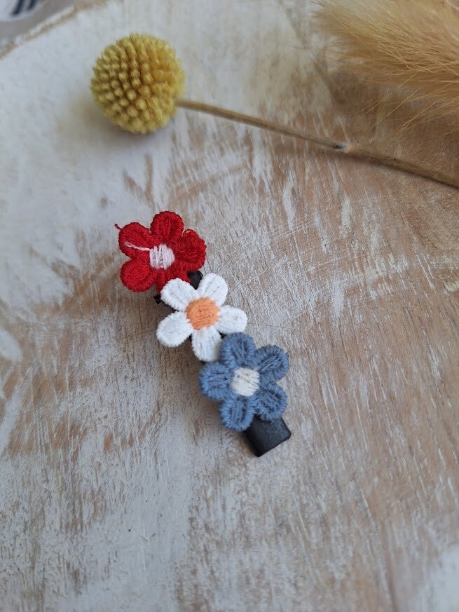 Alligator Nina - rood/wit/blauw