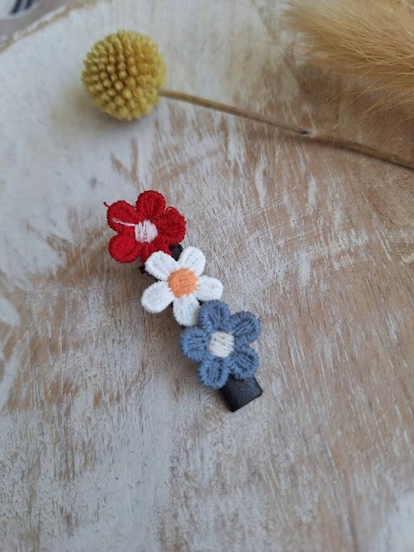 Alligator Nina - rood/wit/blauw