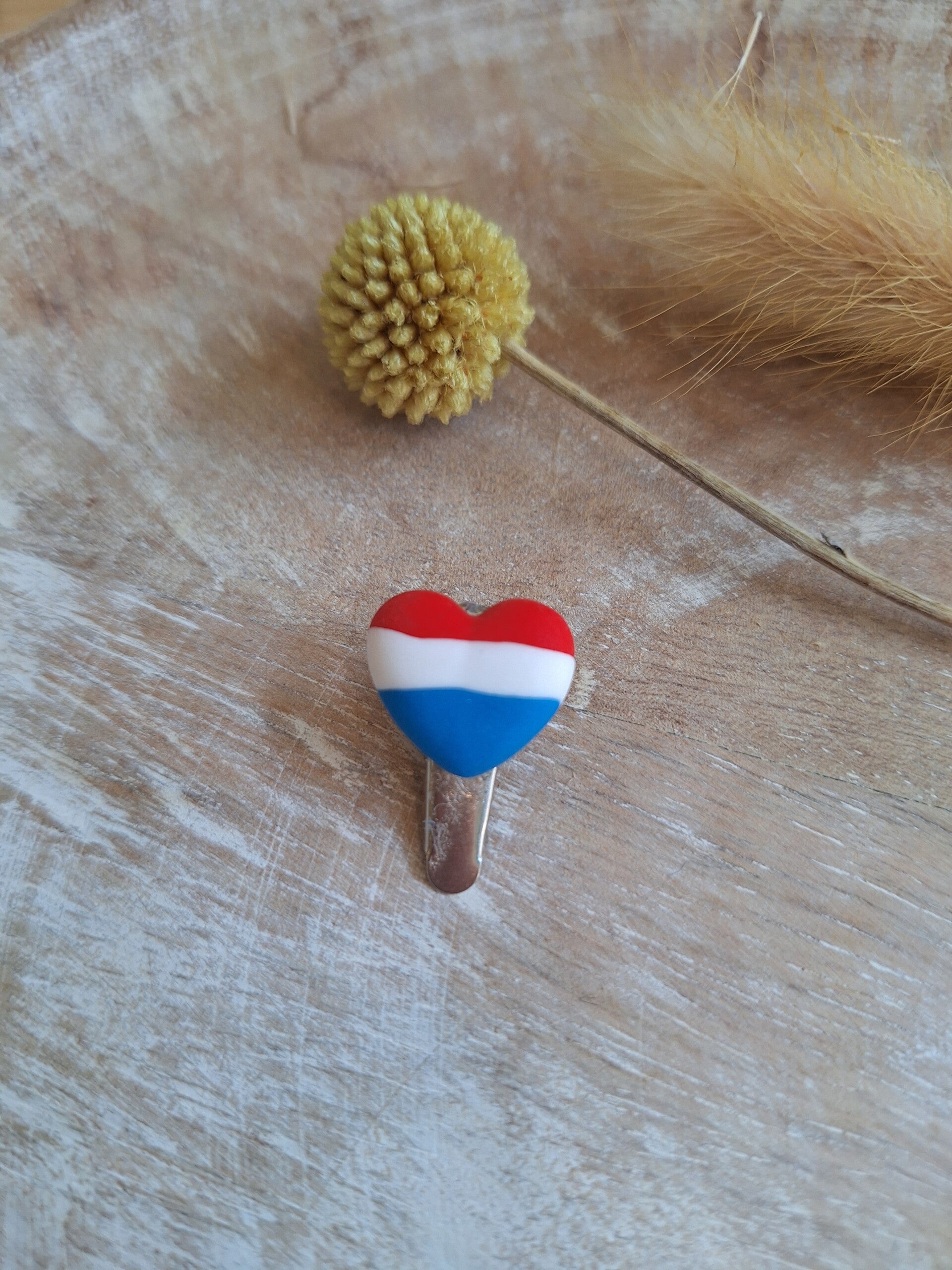 Babyspeldje hartje - rood/wit/blauw