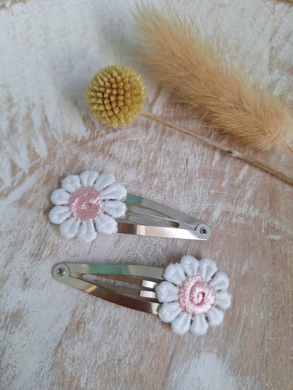 Klikklak Daisy - wit/roze