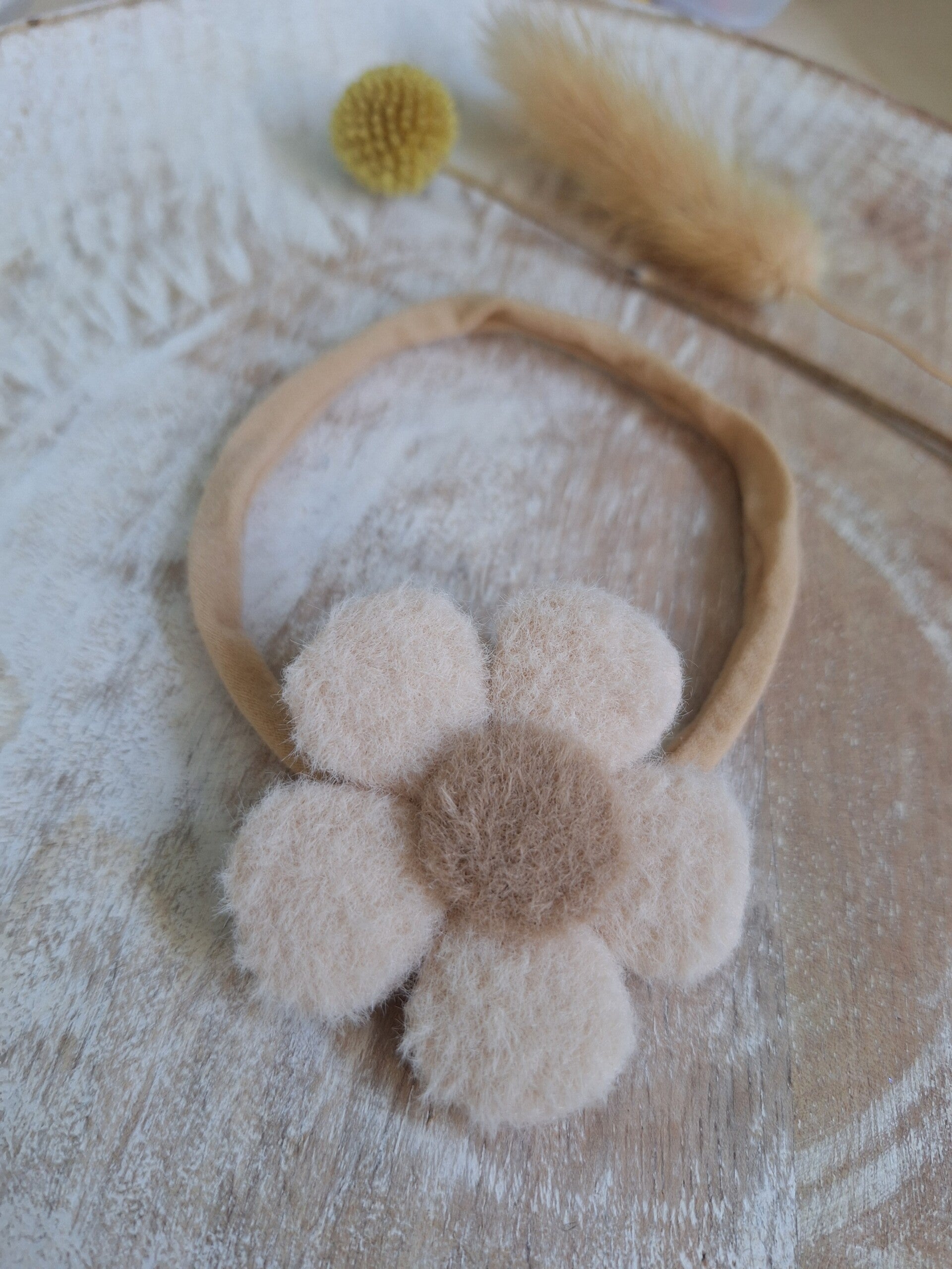 Baby haarbandje Bibi - beige