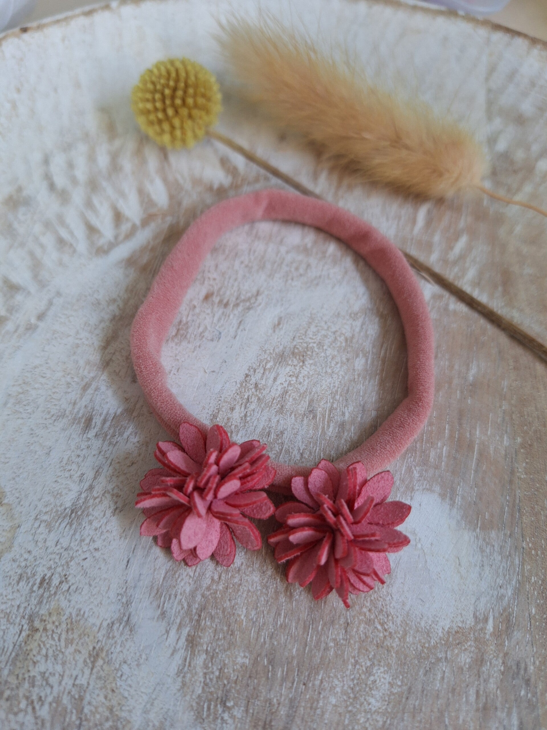 Baby haarbandje Blossom - roze