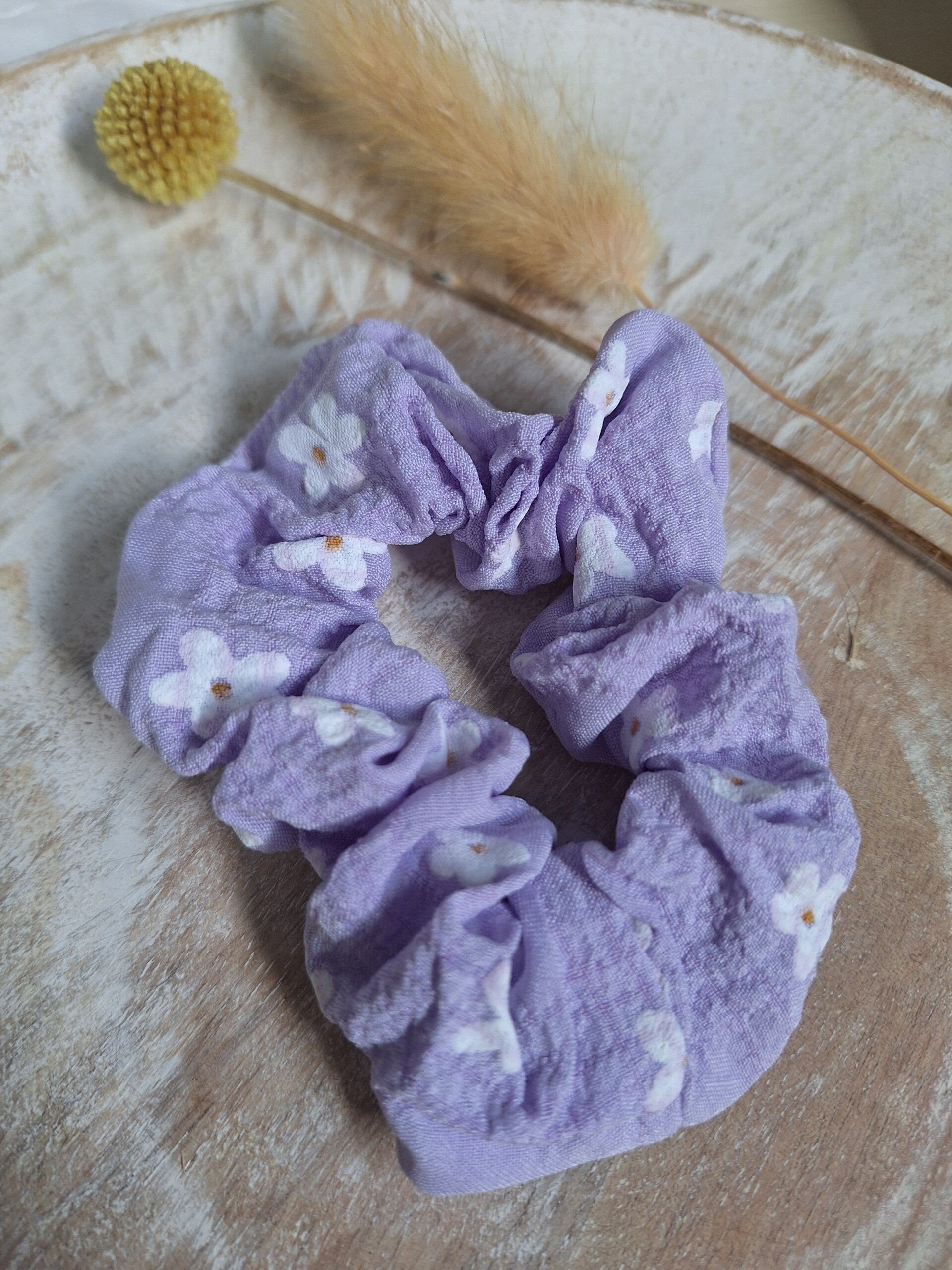 Scrunchie  Daisy - lila