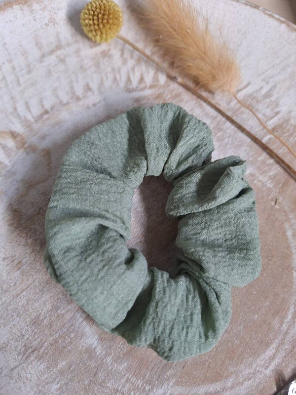 Scrunchie  Effen - groen