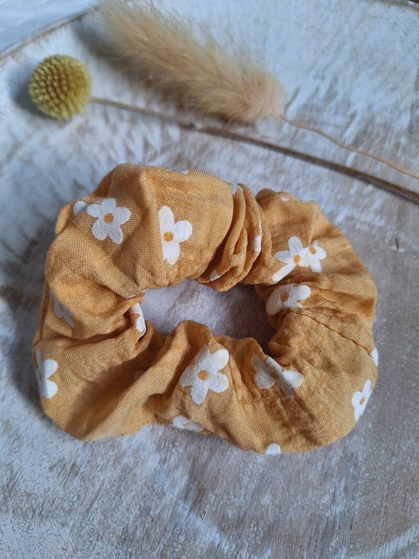 Scrunchie  Daisy - oranje