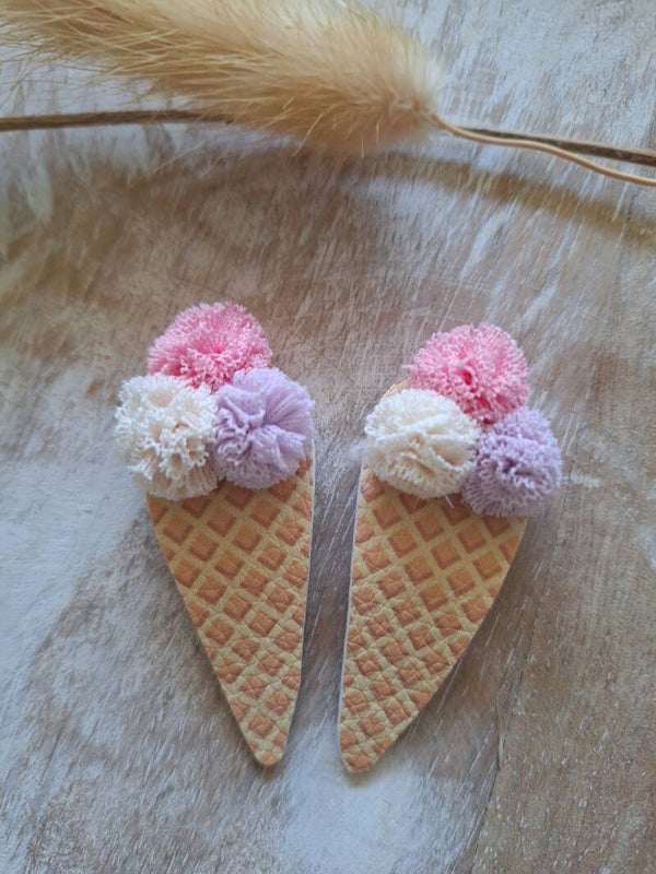 Pu-leer ijs - wit/roze/lila (1 st.)