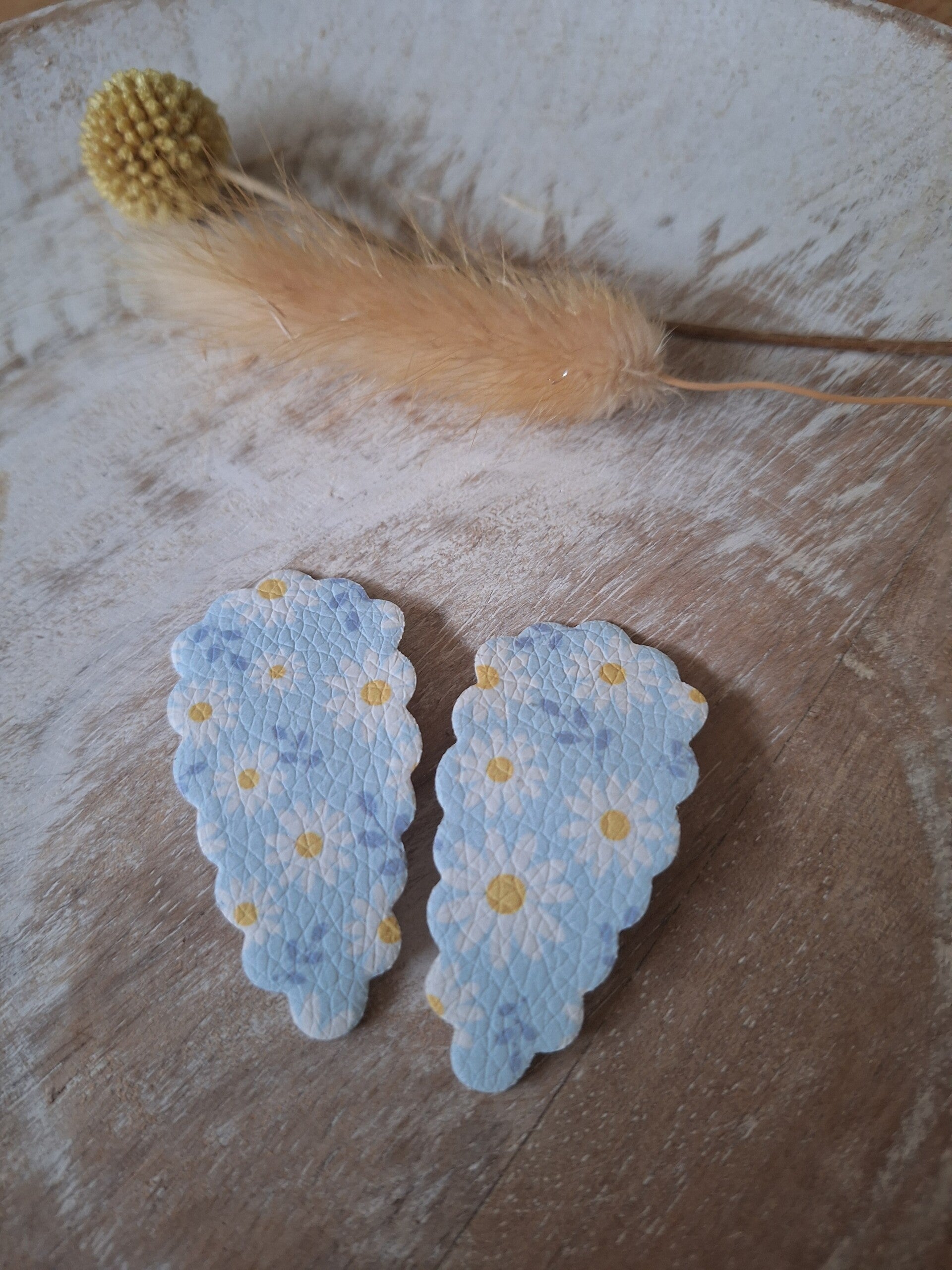 Pu-leer Daisy blauw  (1st.)