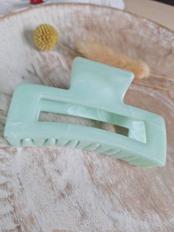 Haarclip - marble groen