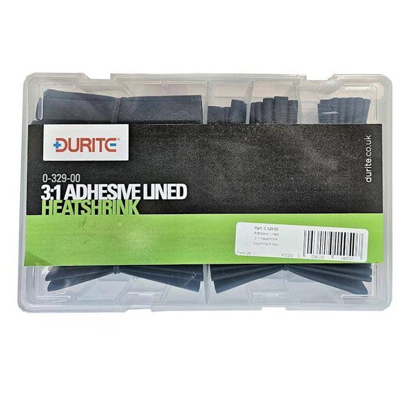 0-329-00 Durite 3:1 Black Adhesive-lined Heat-shrink Assorted Box