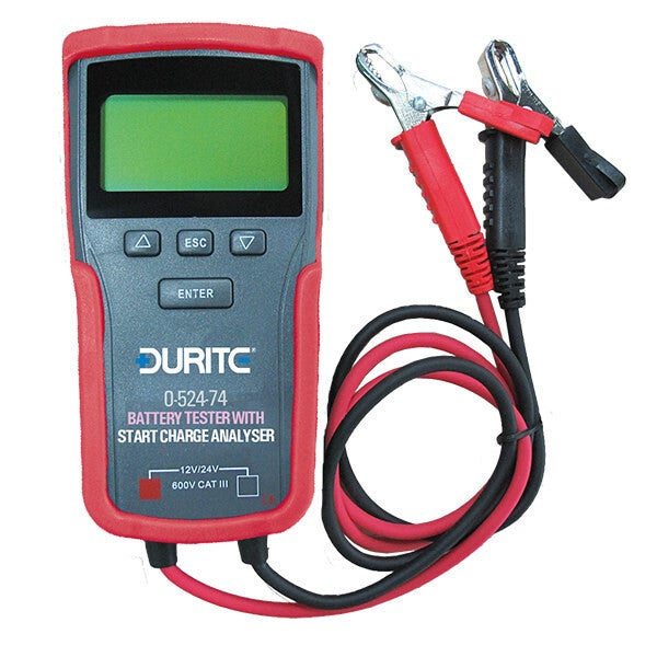 0-524-74 Electronic Battery Tester With Start/Charge Analyser - 12/24V