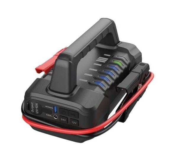 0-649-50 Durite Heavy-Duty 12/24V Li-Polymer Portable Booster Pack (Starts up to 18L Petrol & Diesel Engines) 56,000mAh