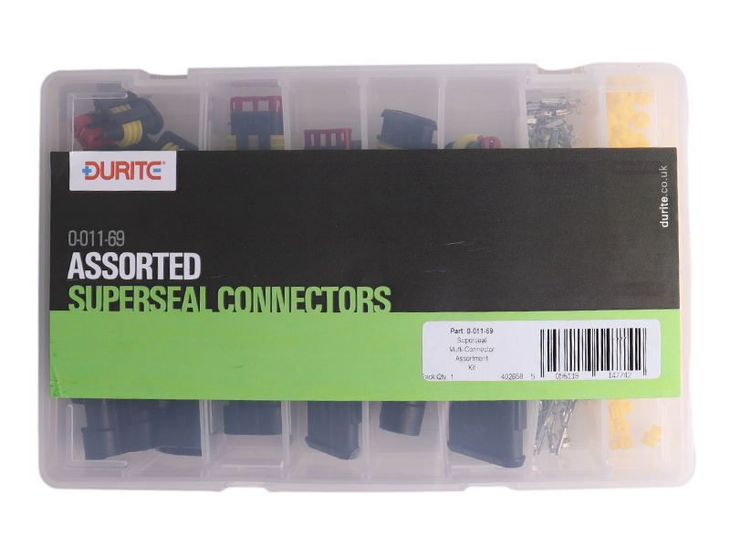 0-011-69  - Durite 180 Piece Superseal 1.5 Series Connector Assortment Kit