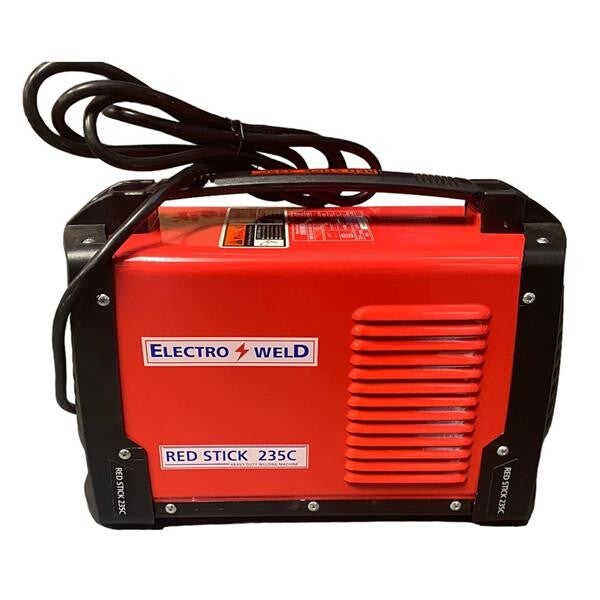 EW235C Red stick 235 Amp 230V inverter welder (with Leads In Case)