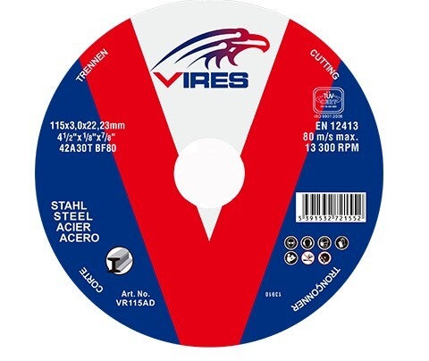 Vires Cutting Disc 115mm x 3.0mm