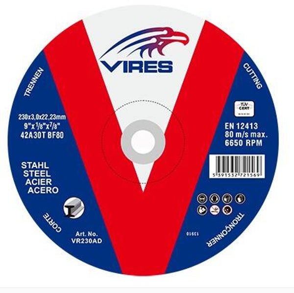 Vires Cutting Disc 230mm x 3.0mm