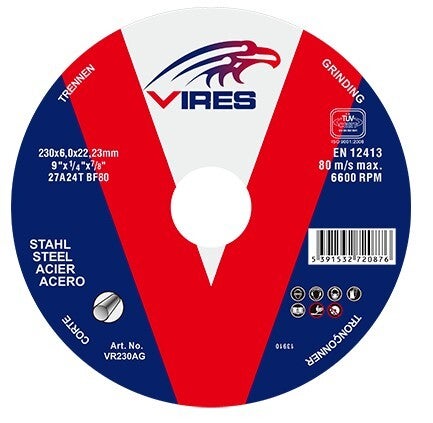 Vires Grinding Disc 230mm x 6.0mm